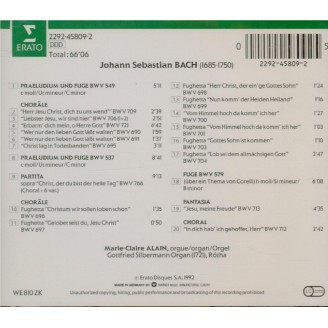 BACH - Alain - Prélude et fugue pour orgue en do mineur BWV.549 'Arnstad